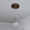 Ekena Millwork Cole PVC Ceiling Medallion (Canopies up to 4 1/2"), 16"OD x 3 1/2"ID x 1"P, Metallic Antique Brass CMP16COCAB - alternate 9